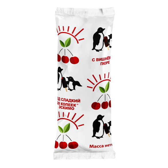 «28 KOPEEK» cherry ice with cocoa glaze popsicle «28 KOPEEK» cherry ice with cocoa glaze popsicle